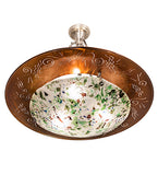 31"W Metro Fusion Super Nova Contemporary Semi-Flushmount