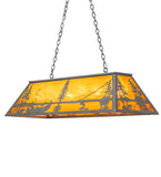48"L Trout & Fisherman Island/Billiard Oblong Pendant