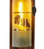 6"W Tuscan Vineyard Wine Bottle Wall Sconce