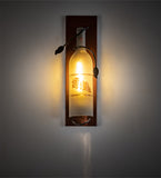 6"W Tuscan Vineyard Wine Bottle Wall Sconce