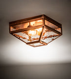 13"Sq Mission Prime Flushmount