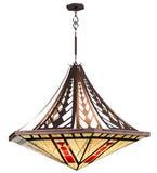 60"W North Sonoma Tiffany Southwest Inverted Pendant