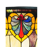 48"W Nouveau Fleur Tiffany Inverted Pendant