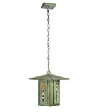 14"Sq Moss Creek Creekside Outdoor Lantern Pendant