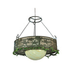 72"W  Fox Run Rustic Lodge Inverted Pendant