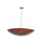 30"W Torta Fused Glass Contemporary Inverted Pendant