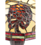 13"H Burgundy Pinecone Mini Lamp