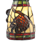 6"W Pinecone Dome Tiffany Lodge Sconce