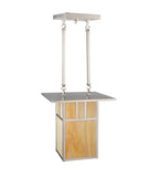 14"Sq Double Bar Mission Pendant