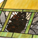 63"H Pinecone Ridge Tiffany Lodge Floor Lamp