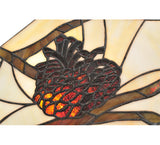 60"H Pinecone Mission Tiffany Lodge Floor Lamp