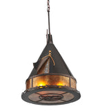 16"W Teepee Athabasca Southwest Pendant