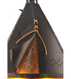 16"W Teepee Athabasca Southwest Pendant