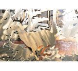 40"Sq Deer At Lake Wildlife Inverted Pendant