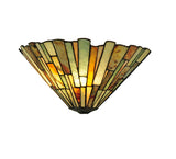 13"W Jadestone Delta Tiffany Wall Sconce