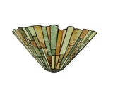 13"W Jadestone Delta Tiffany Wall Sconce