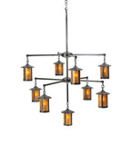 42"W Fulton Prime 9 Lt Arts & Crafts Chandelier