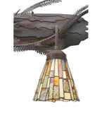 48"W Jadestone Delta 4 Lt Tiffany Vanity Light