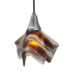 10"W Metro Fusion Marina Fused Glass Handkerchief Mini Pendant
