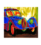 18"W X 13.75"H Metro Fusion Bugatti Atlantic Fused Glass Window