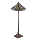 58"H Elizabethan Tiffany Victorian Floor Lamp