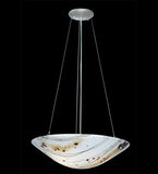 18"W Ramoscelli Fused Glass Contemporary Pendant