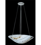 18"W Ramoscelli Fused Glass Contemporary Pendant