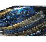 18"W Metro Fusion Cielo Di Notte Fused Glass Inverted Pendant