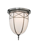 16"W Borough Hall Victorian Flushmount