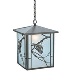 12"Sq Whispering Pines Outdoor Pendant
