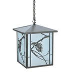 12"Sq Whispering Pines Outdoor Pendant