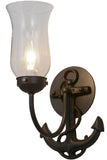 6"W Anchor Nautical Wall Sconce