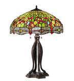 30"H Tiffany Hanginghead Dragonfly Table Lamp