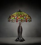 30"H Tiffany Hanginghead Dragonfly Table Lamp