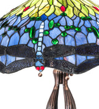 30"H Tiffany Hanginghead Dragonfly Table Lamp
