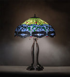 30"H Tiffany Hanginghead Dragonfly Table Lamp
