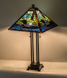 30"H Loon Tiffany Wildlife Table Lamp