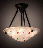 14"W Metro Fusion Davis Modern Semi-Flushmount