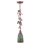 5"W Acorn Tiffany Rustic Lodge Ceiling Pendant