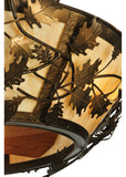 50"W Oak Branch Meyda Chandel-Air Ceiling Fan