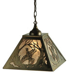 16"Sq Ruffed Grouse Pendant