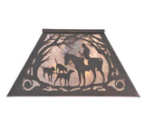 60"H Fox Hunt Rustic Lodge Floor Lamp