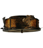 18"W Leaping Bass Flushmount