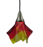 9"W Metro Fusion Stratos Solare Handkerchief Fused Glass Pendant