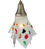 9.5"W Metro Fusion Pebbles Handkerchief Fused Glass Pendant