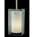 5"Sq Metro Fluted Quadrato Contemporary Mini Pendant
