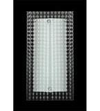 6"W Metro Window Pane Quadrato Contemporary Wall Sconce