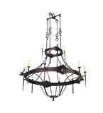 72"W Stag 12 Lt Two Tier Wildlife Chandelier