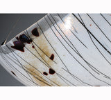 28"W Crinkle Ramoscelli Contemporary Fused Glass Pendant