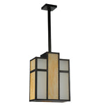 12"L Oah Mission Oblong Pendant